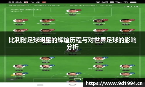 比利时足球明星的辉煌历程与对世界足球的影响分析